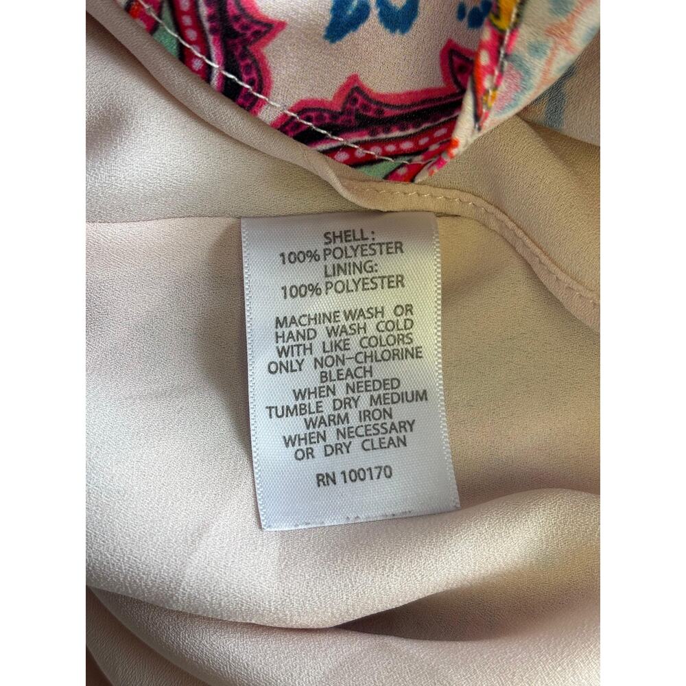 Tabitha Webb Tank Top Womens Size M Multicolor Paisley V Neck Lined Sleeveless - Picture 5 of 7